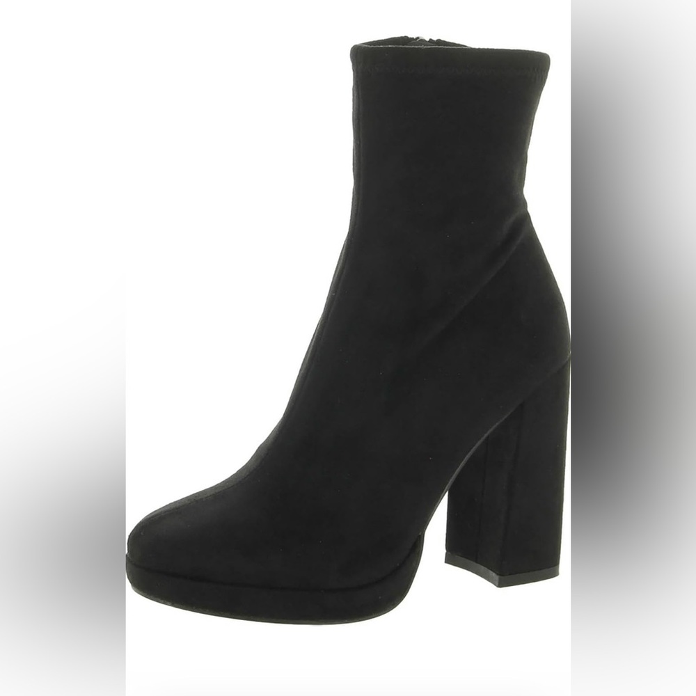 Steve Madden Womens Macayla Zipper Ankle Boots